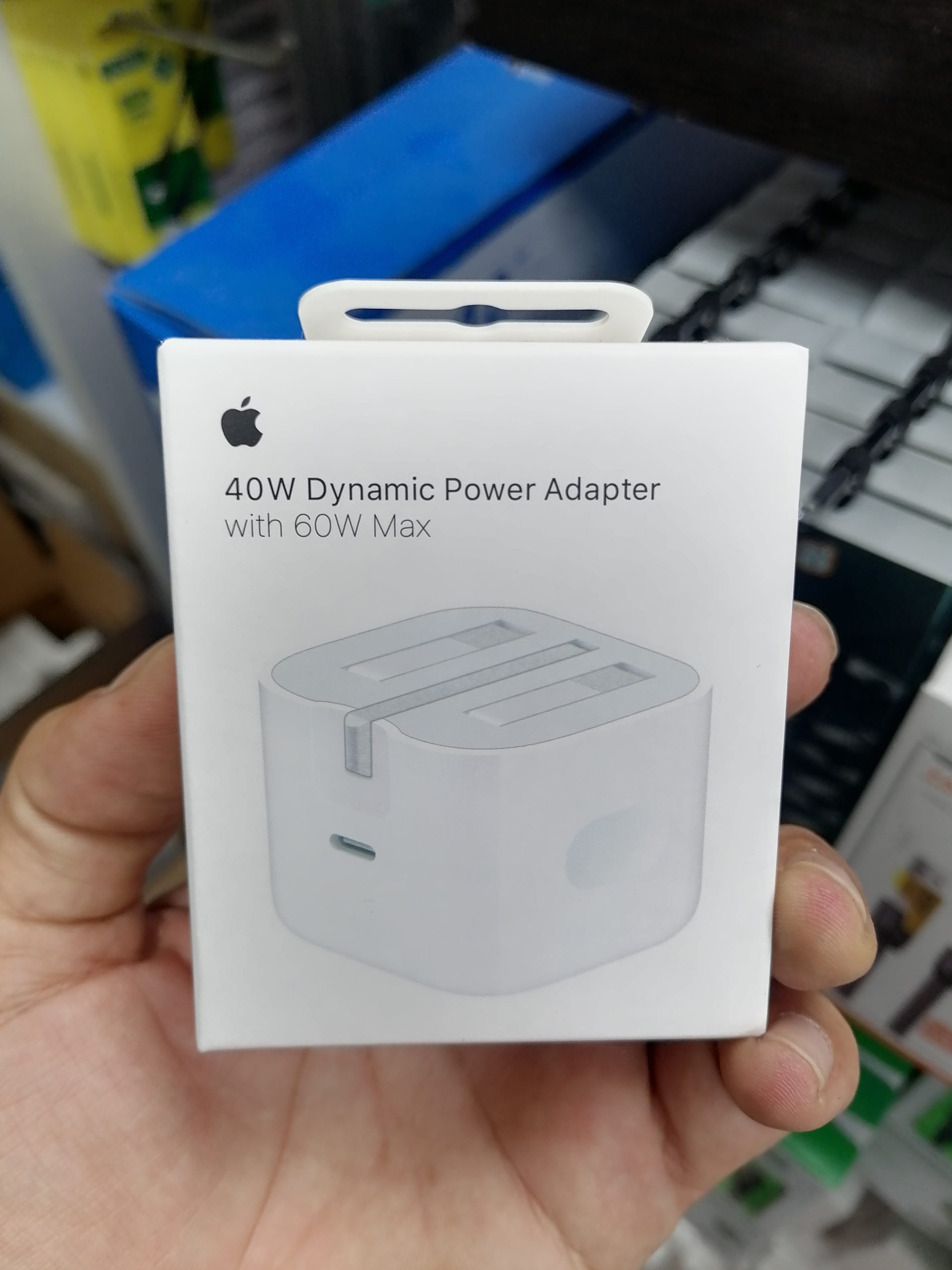 آداپتور شارژر اپل 40 وات USB-C سه پین اصلی | Dynamic Power Adapter با توان 60 وات(عمده و تک)
