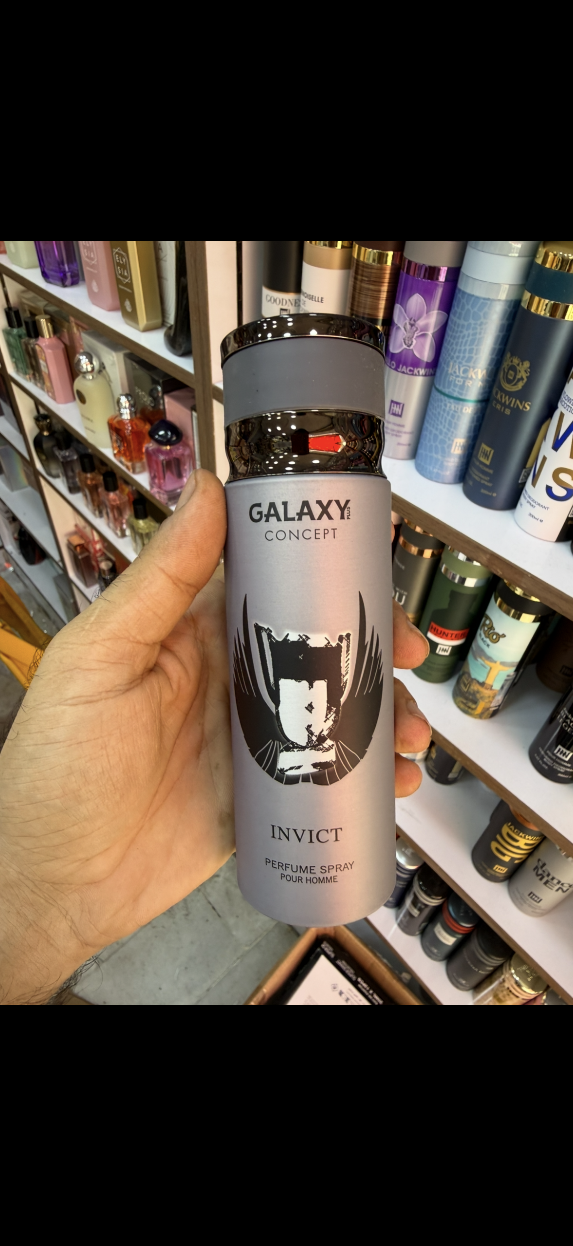 اسپری بدن و عطر مردانه اورجینال Galaxy Plus مدل Invict حجم ۲۰۰ میل (عمده و تک)